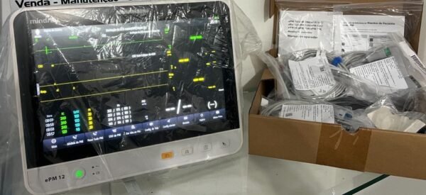 Monitor multiparametro Mindray epm12 capnografia débito Cardíaco pressão invasiva - Novo - Image 3