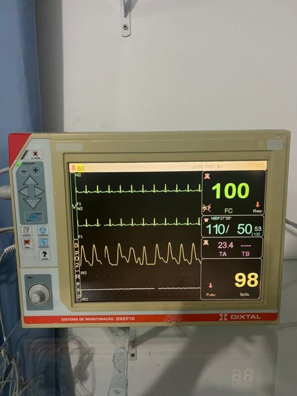 Monitor multiparametro Dixtal dx 2010 opcional de capnografia / pressão invasiva