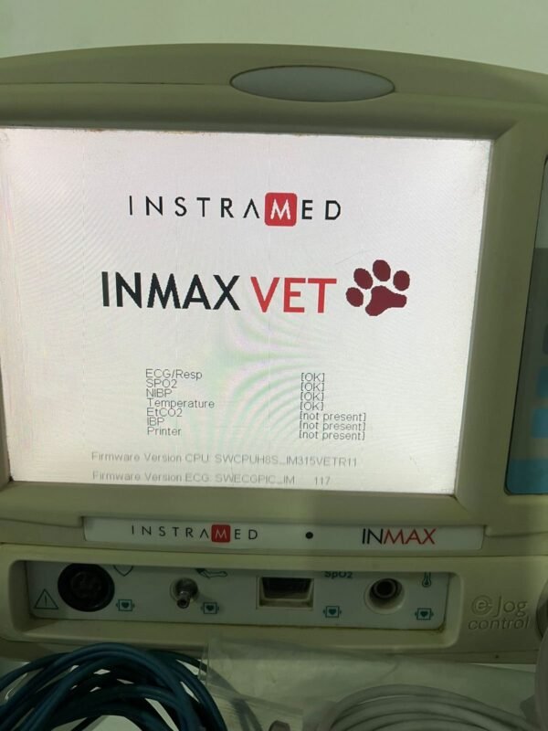 Monitor multiparametro instramed inmax vet séries