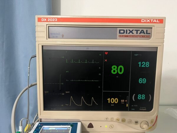 Monitor multiparametro Dixtal dx 2023 opcional de capnografia / pressão invasiva / módulo de gases